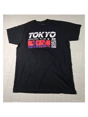 Bowery Supply Co. Tokyo Graphic Black Tee Large